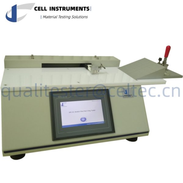 peel cling tester for plastic cling film by astm d5458